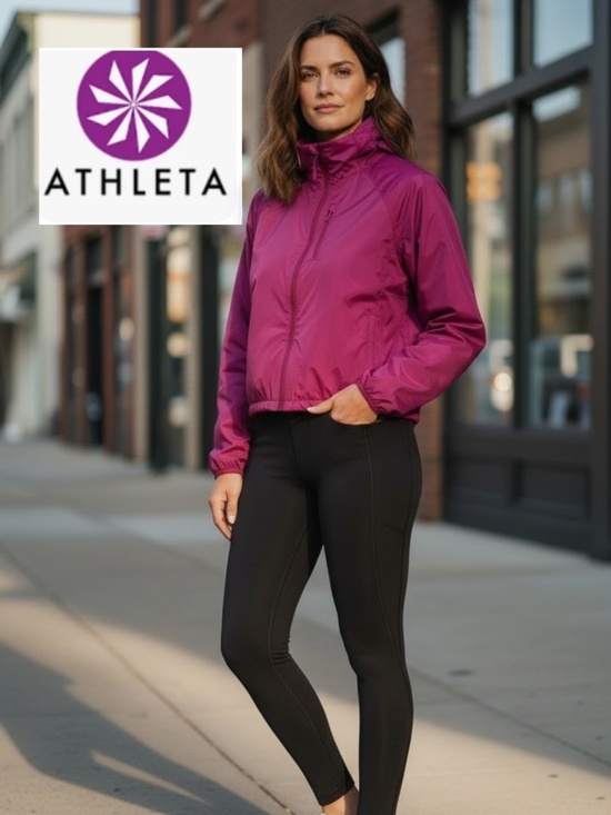 Athleta Jackets & Blazers - Athleta Burgundy wind runners jacket, M, CB2694